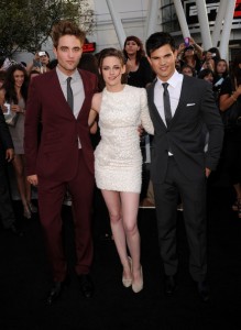 Pattinson, Stewart e Lautner