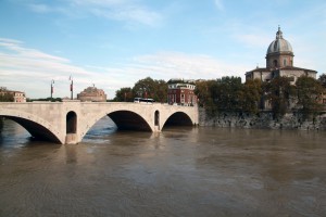 ponte principe amedeo inondato