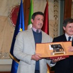 stallone alemanno  consegna premio