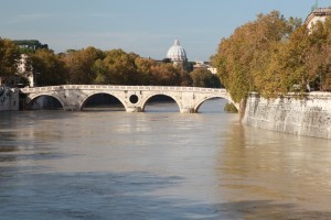 tevere con cupolone