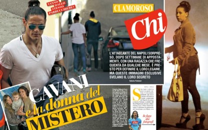 Sul settimanale “CHI” le foto della pseudo amante di Cavani. Ovviamente tutto il racconto è al condizionale…