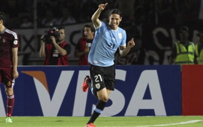 QWC2014 – SUDAMERICA. Cavani tiene in gioco l’Uruguay, e Vargas trascina il Cile ai Mondiali. In vetta, Argentina frena ancora e la Colombia si avvicina.