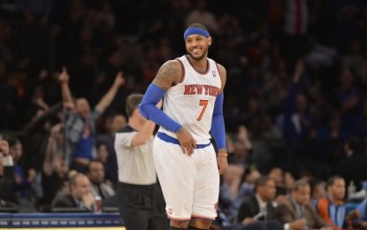 Ancora Knicks sotto il segno di Carmelo Anthony: 103-110 il finale al MSG; quarta sconfitta consecutiva per LA mentre NY si avvicina ai Playoff